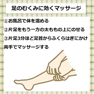 足のむくみに効くマッサージ　足に合わない靴を履き続けると、体の様々な箇所に負担がかかり、足だけでなく、目、首、腰なども不調をきたします。足に合わない靴を履くことで起こる体の不調《靴擦れ、外反母趾、むくみ、偏平足、腰痛、猫背、肩こり、疲れ目》